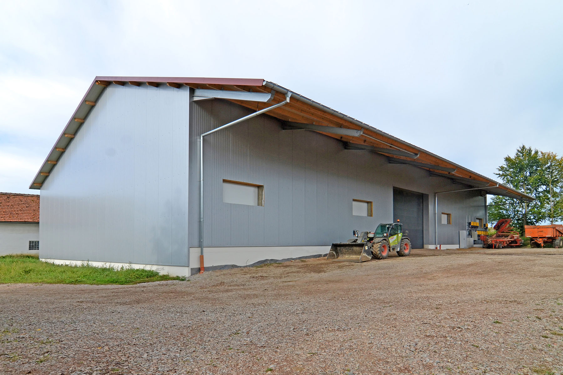 Kartoffellagerhalle gedämmt