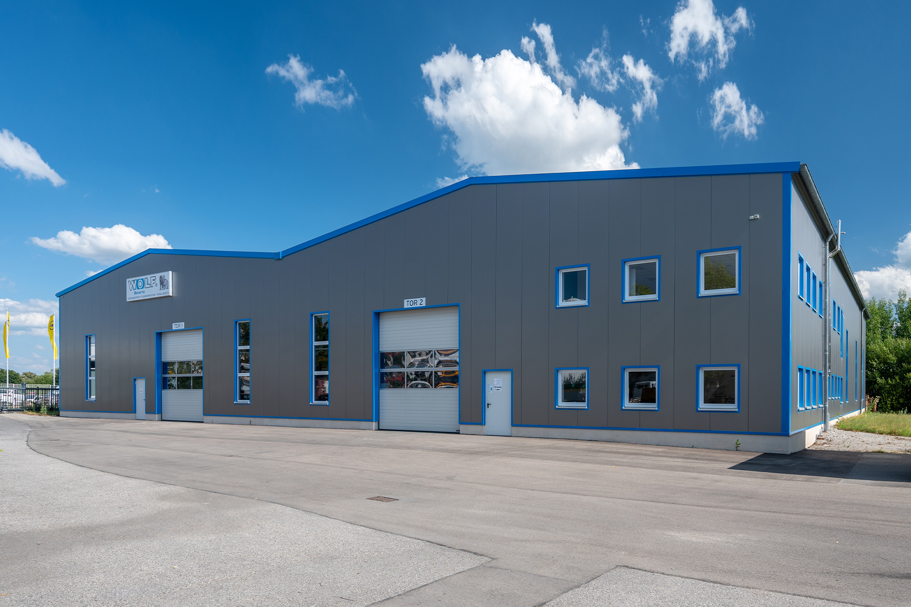 Lagerhalle Stahlrahmen