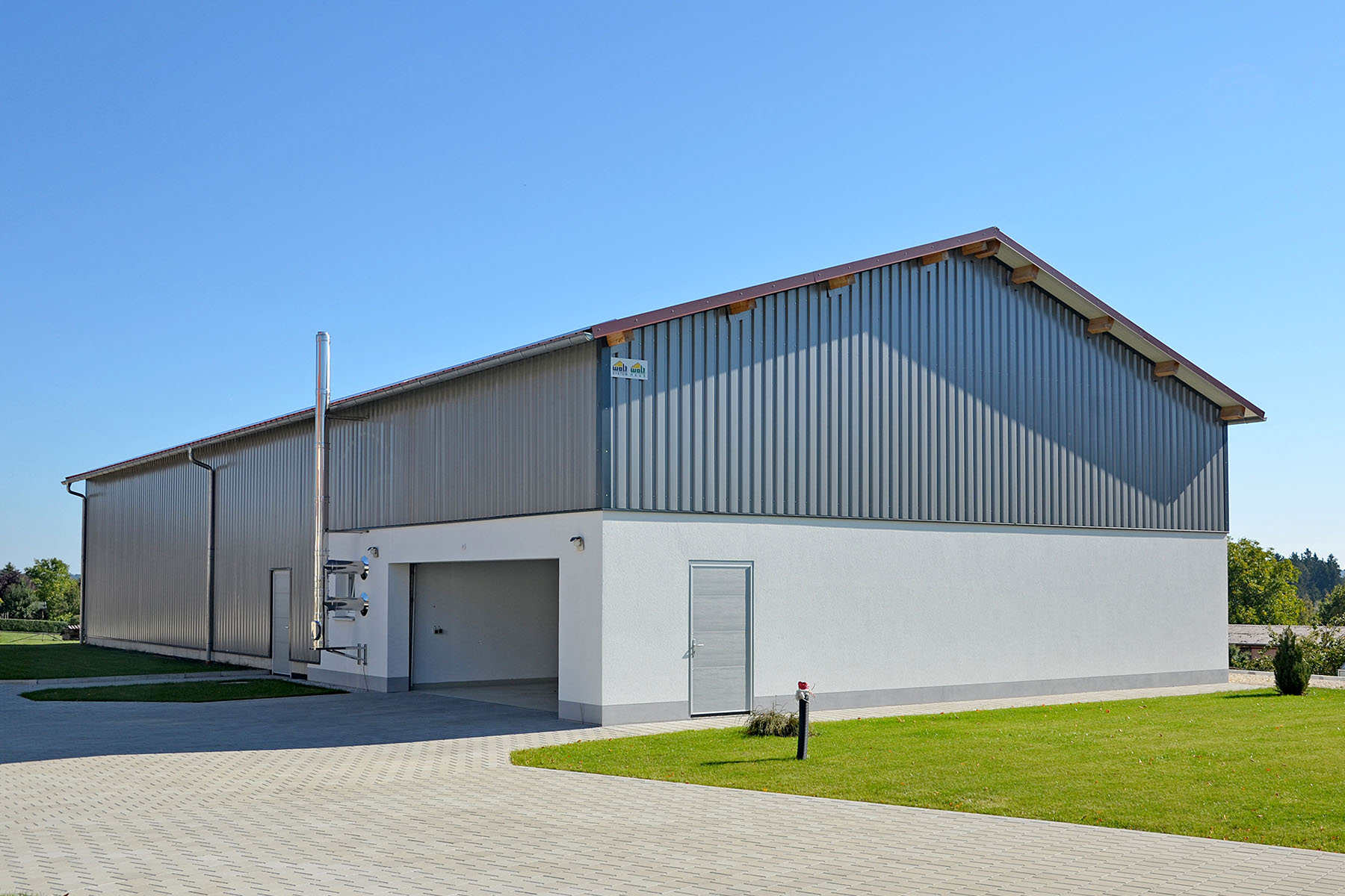 Maschinenhalle mit Heizhaus