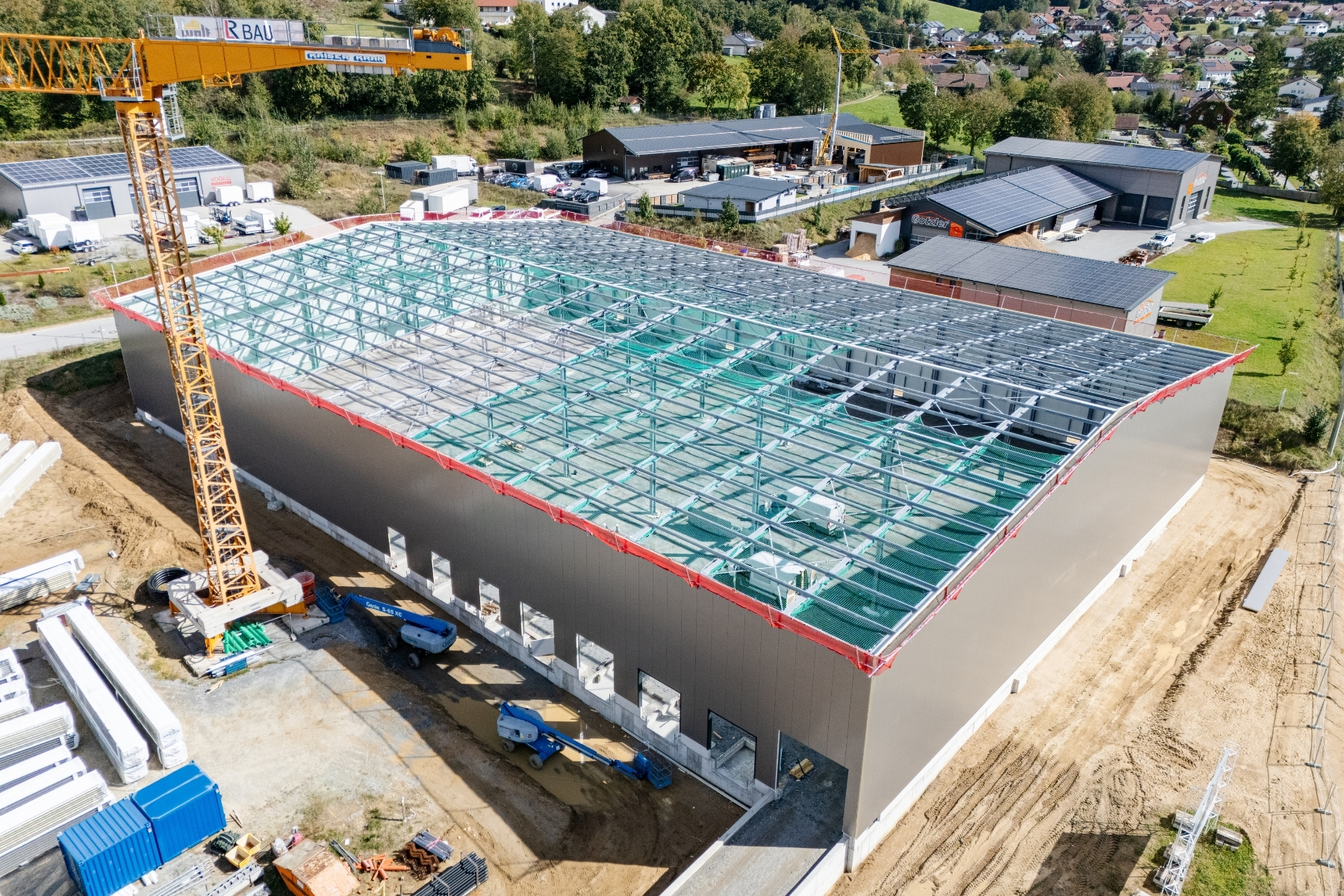 Halle in Bau