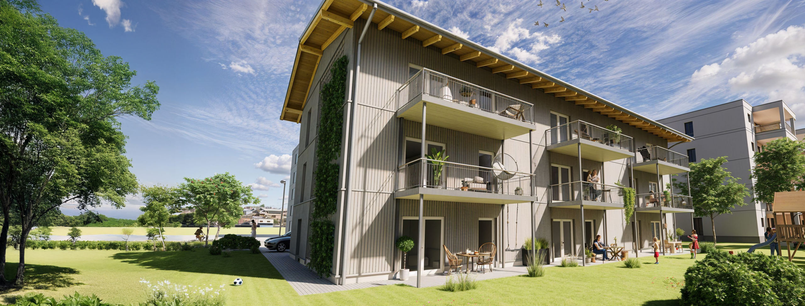 Mehrfamilienhaus mit Garten