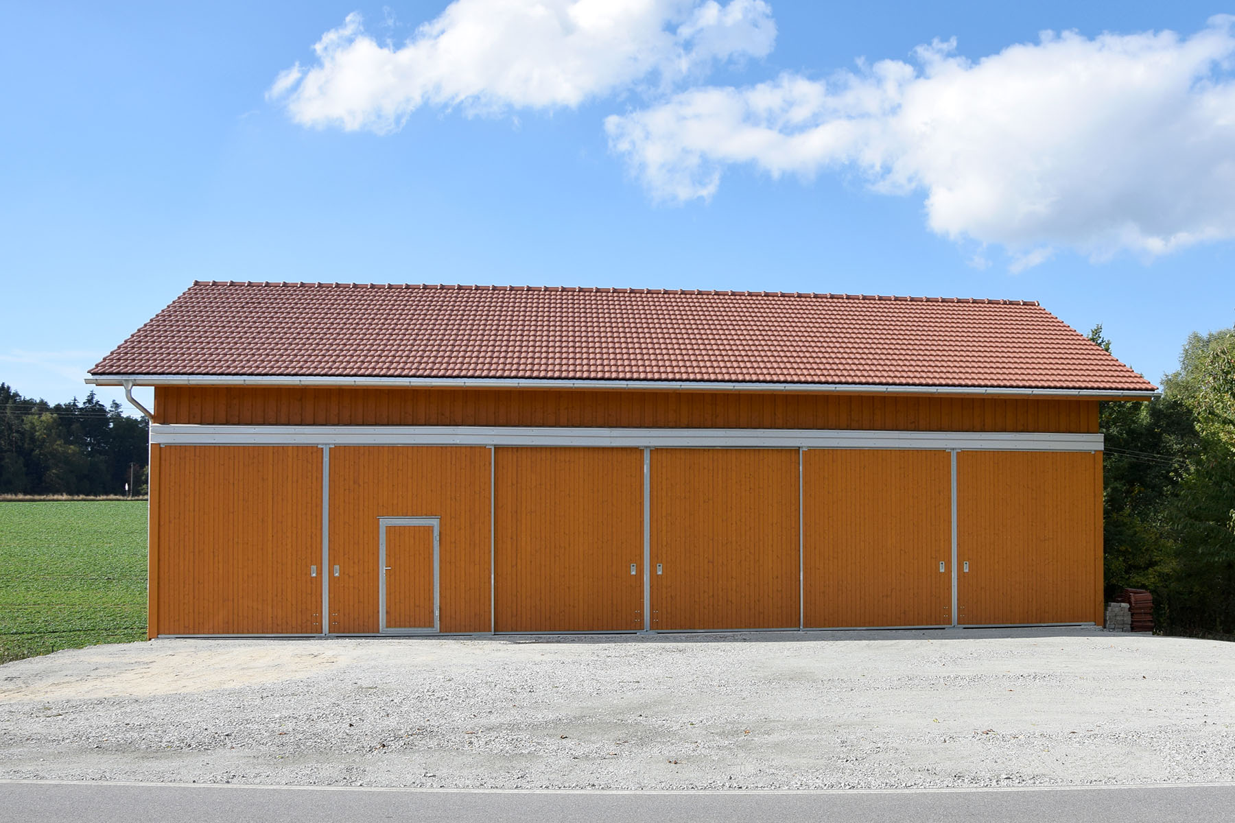 Forstwirtschaftliche Lagerhalle