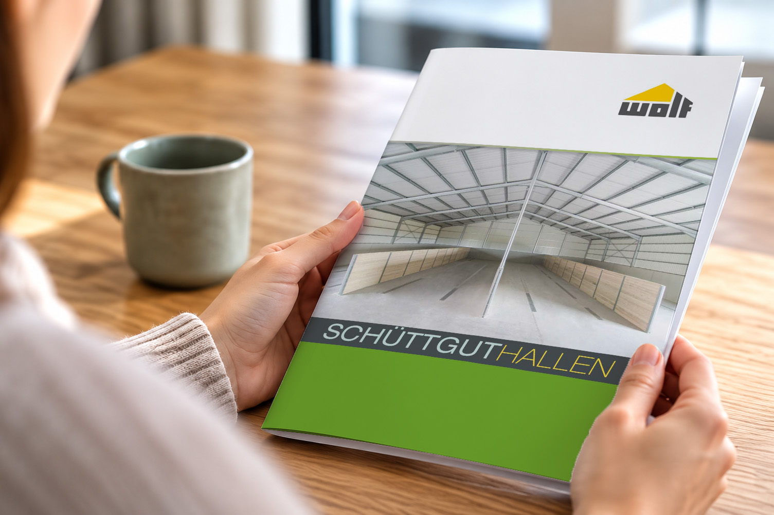 Prospekt Schüttguthallen