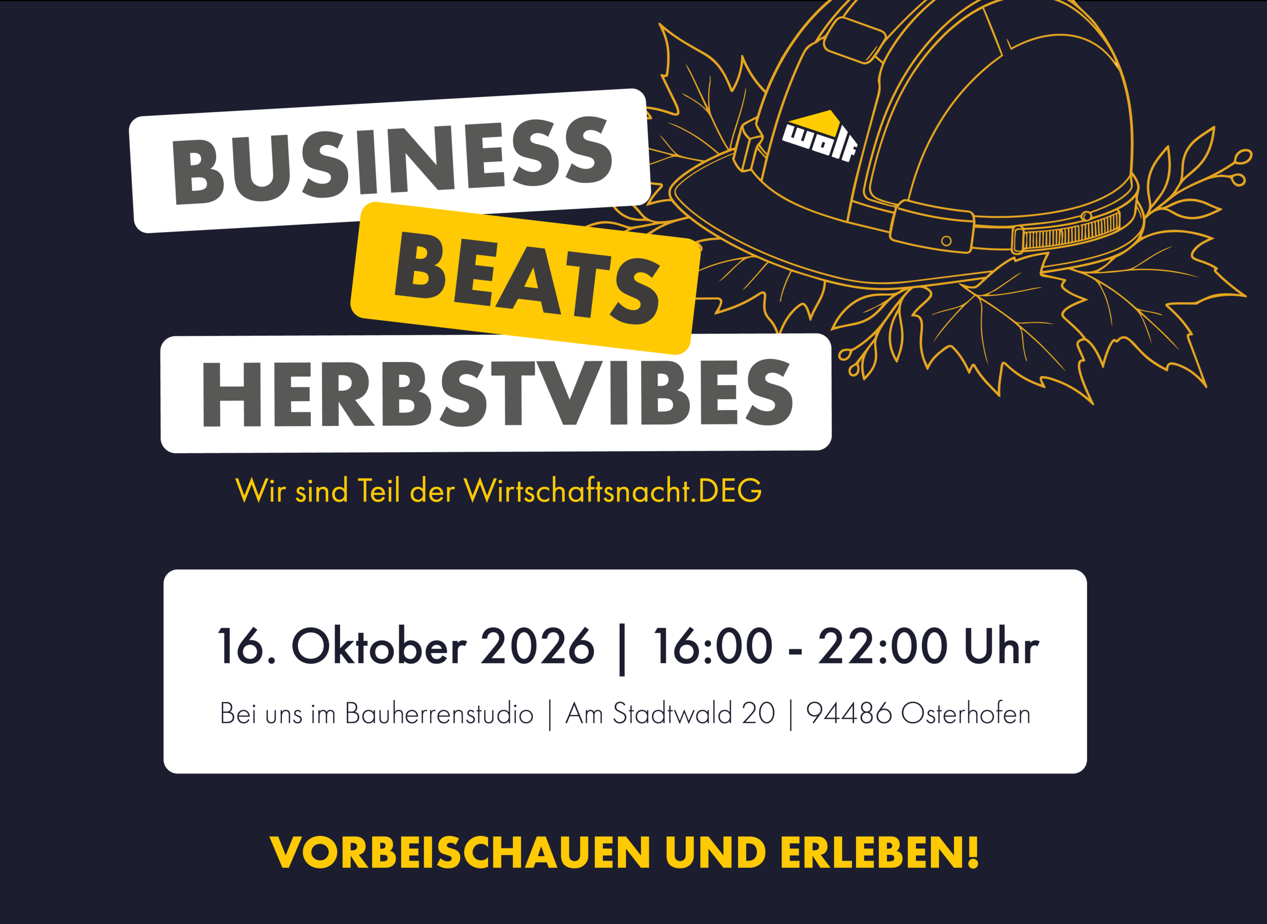 Herbstblätter, Bauhelm