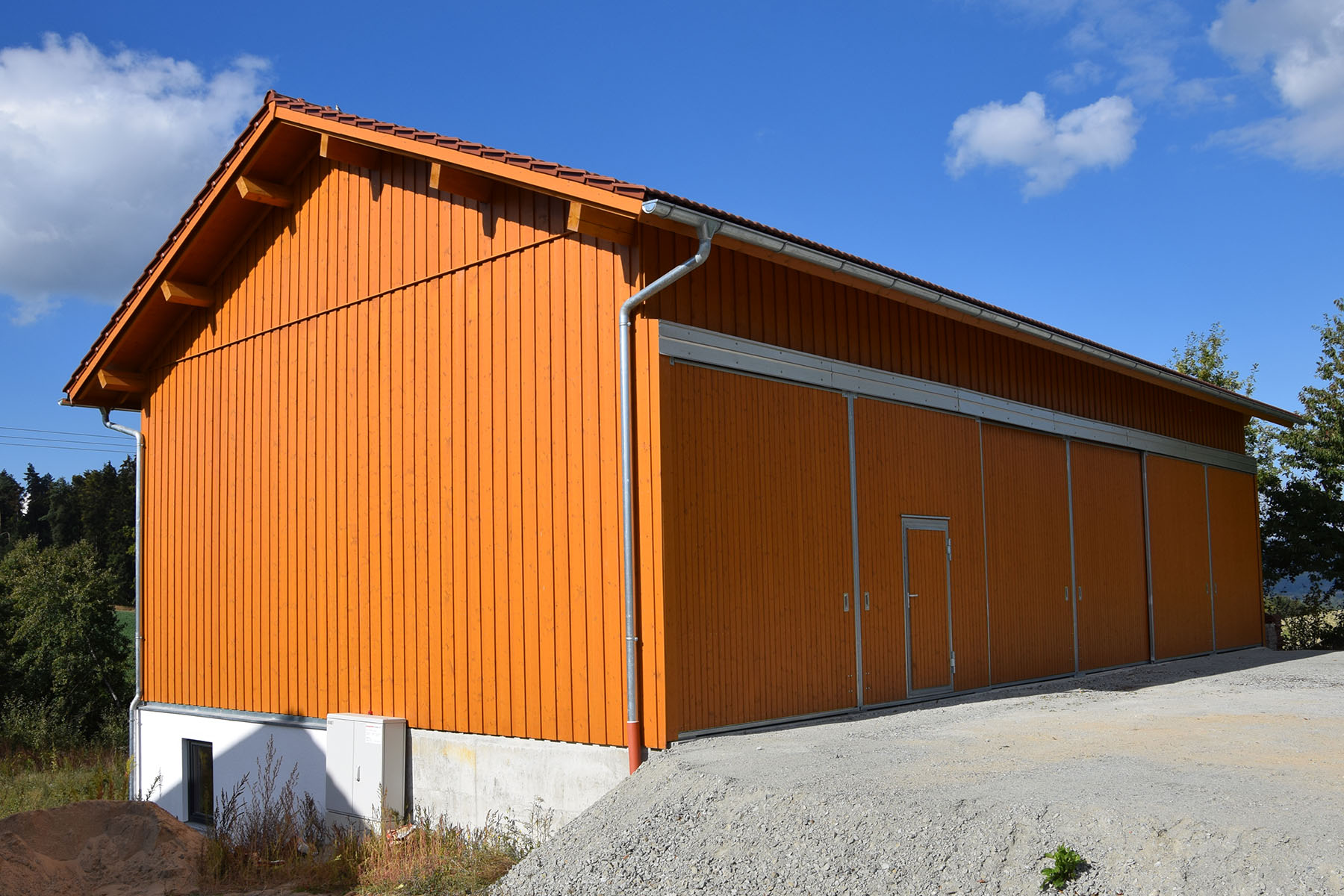 Forstwirtschaftliche Lagerhalle