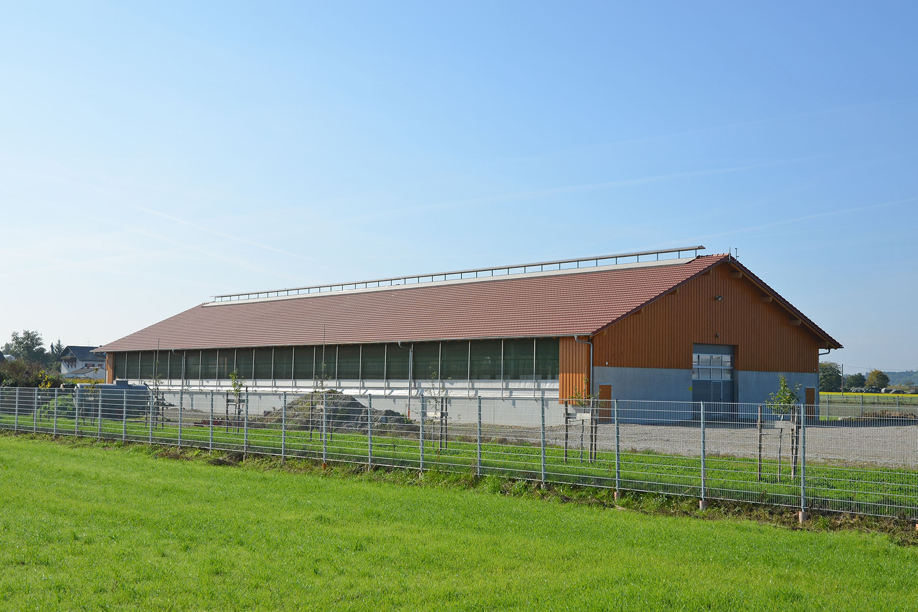 Bullenstall mit Firstlüftung
