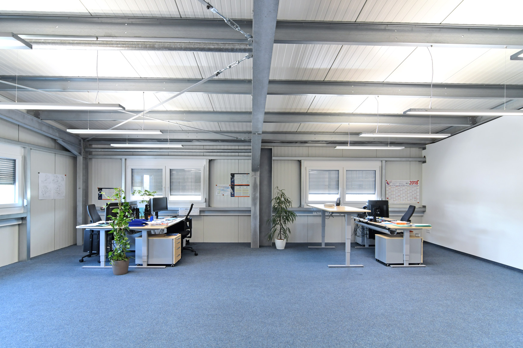 Bürogebäude Stahlrahmen